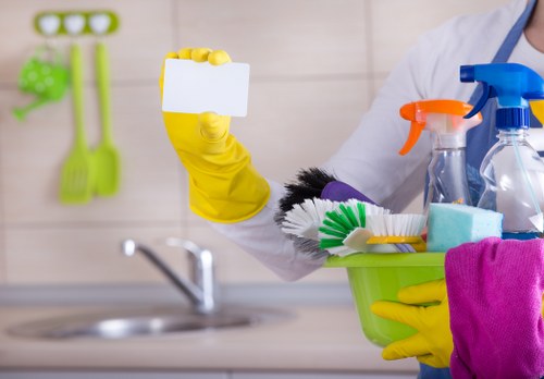 After builders cleaning for a commercial property near Finsbury Park