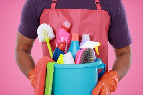 Airbnb cleaner preparing a guest-ready flat in Finsbury Park