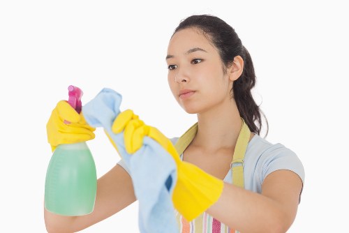 Local cleaning team preparing a Finsburypark rental property for handover