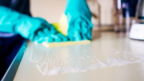 End of tenancy cleaning in a Finsbury Park kitchen