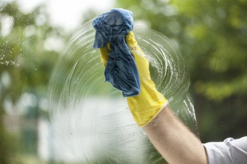 Removing dust from skirting boards and fixtures after building work