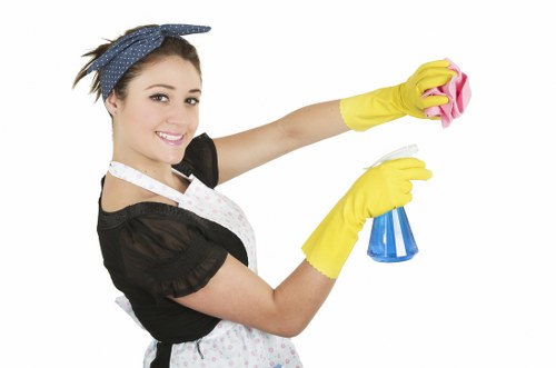 Cleaning a fabric sofa in a North London property